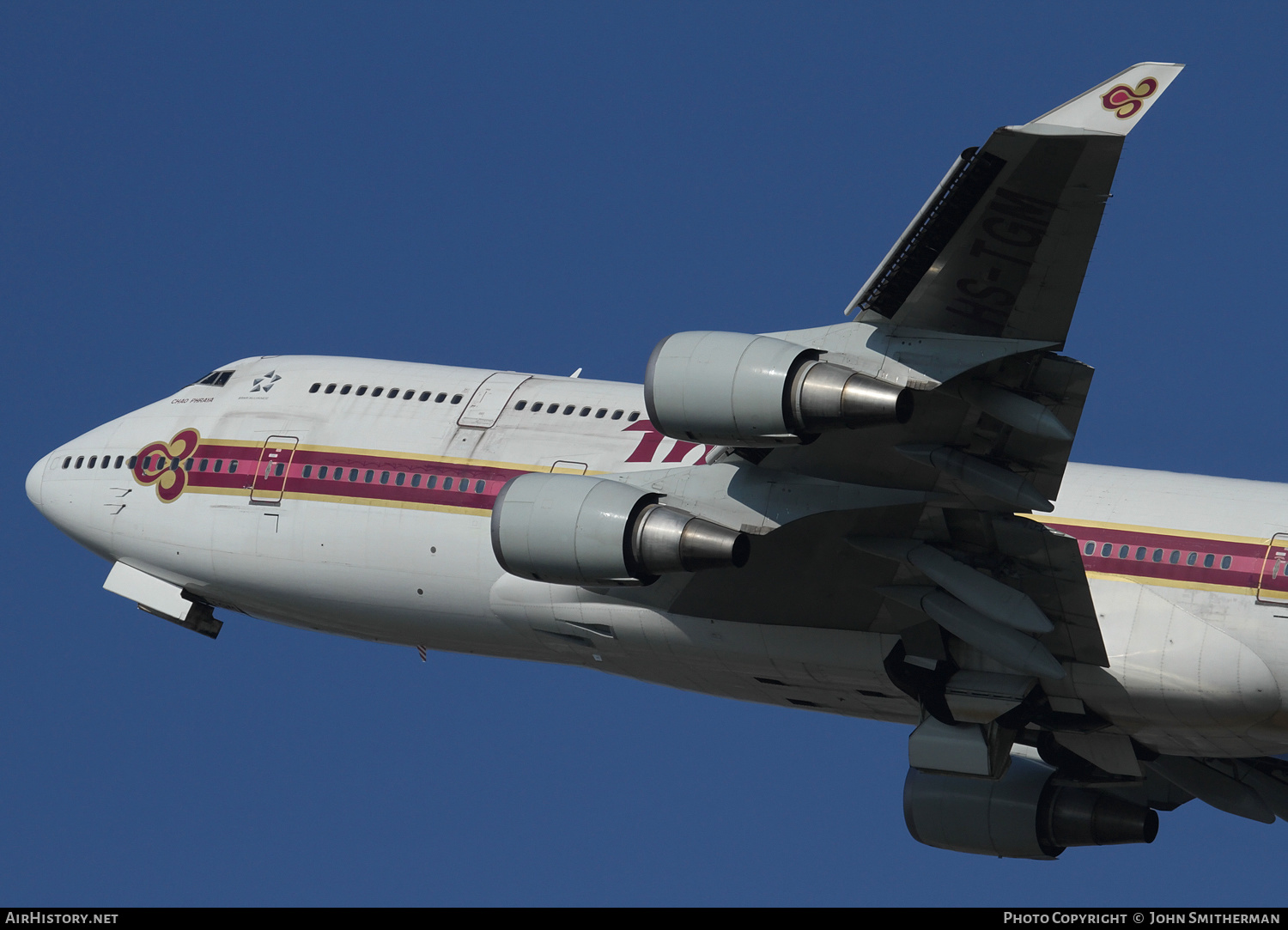 Aircraft Photo of HS-TGM | Boeing 747-4D7 | Thai Airways International | AirHistory.net #259564