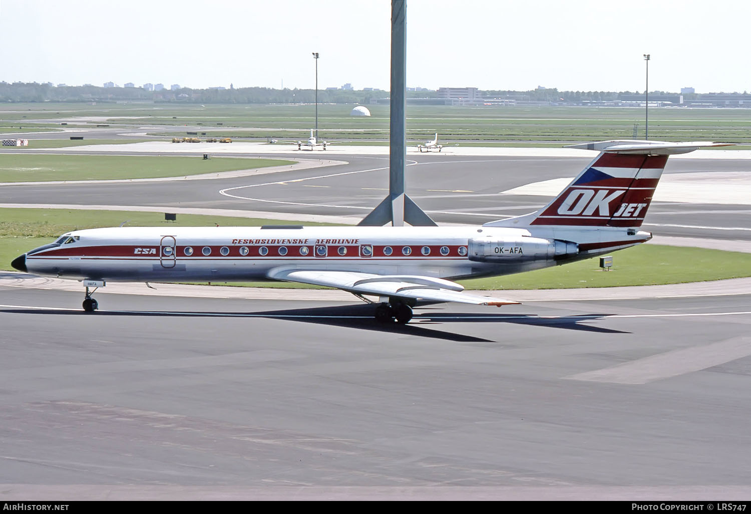 Aircraft Photo of OK-AFA | Tupolev Tu-134A | ČSA - Československé Aerolinie - Czechoslovak Airlines | AirHistory.net #259572