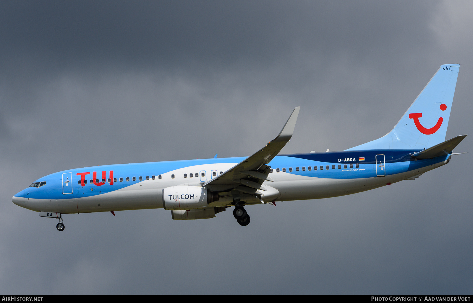 Aircraft Photo of D-ABKA | Boeing 737-82R | TUI | AirHistory.net #259631