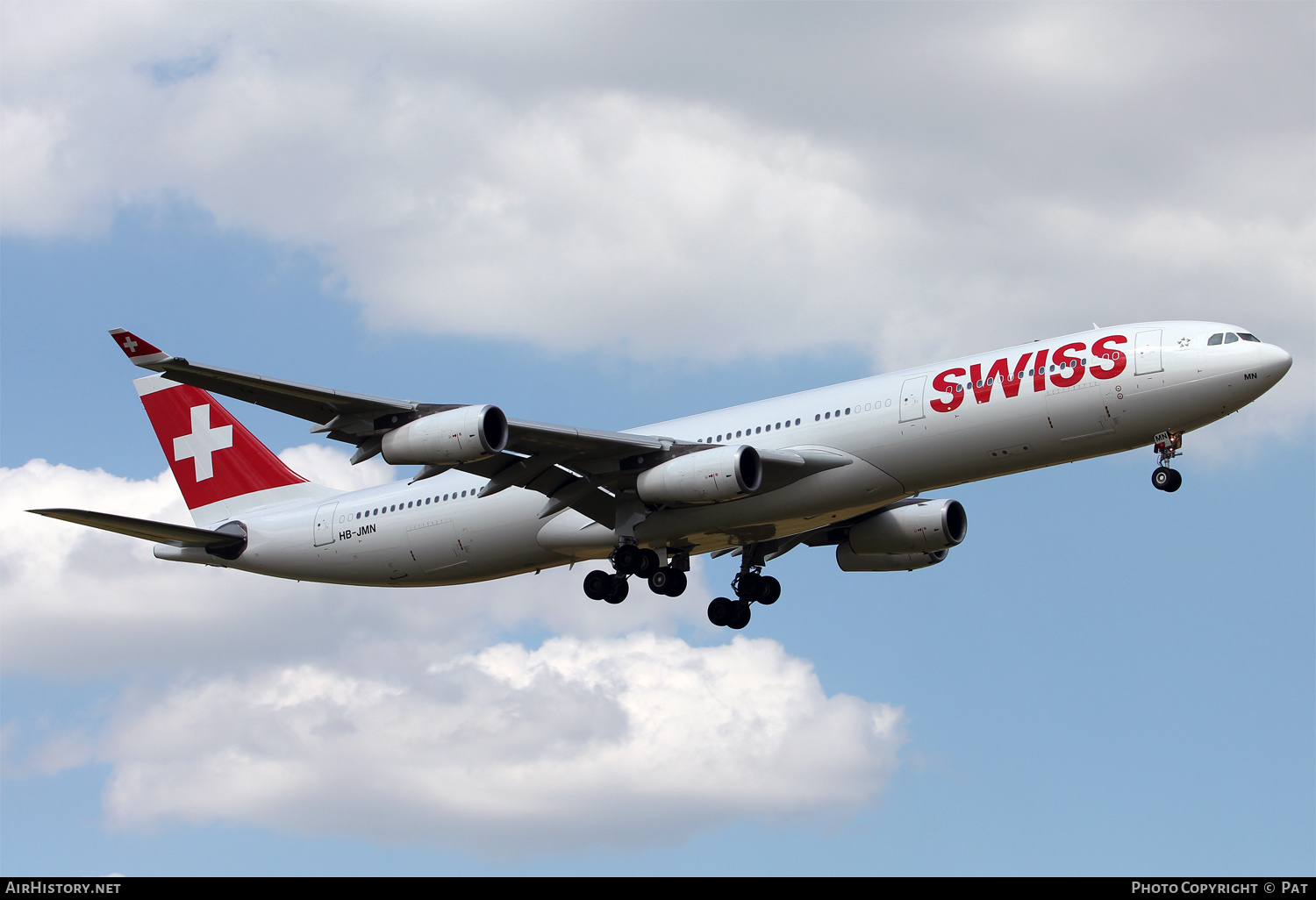 Aircraft Photo of HB-JMN | Airbus A340-313X | Swiss International Air Lines | AirHistory.net #259647