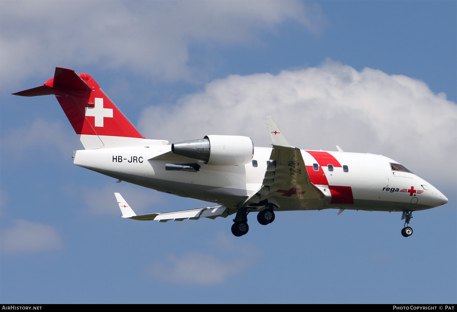 Aircraft Photo of HB-JRC | Bombardier Challenger 604 (CL-600-2B16) | REGA - Swiss Air Ambulance | AirHistory.net #259648