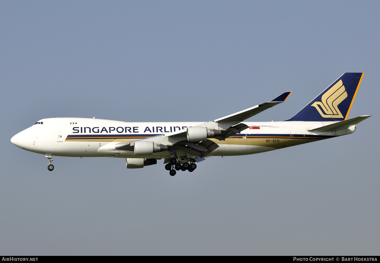 Aircraft Photo of 9V-SFD | Boeing 747-412F/SCD | Singapore Airlines Cargo | AirHistory.net #259653