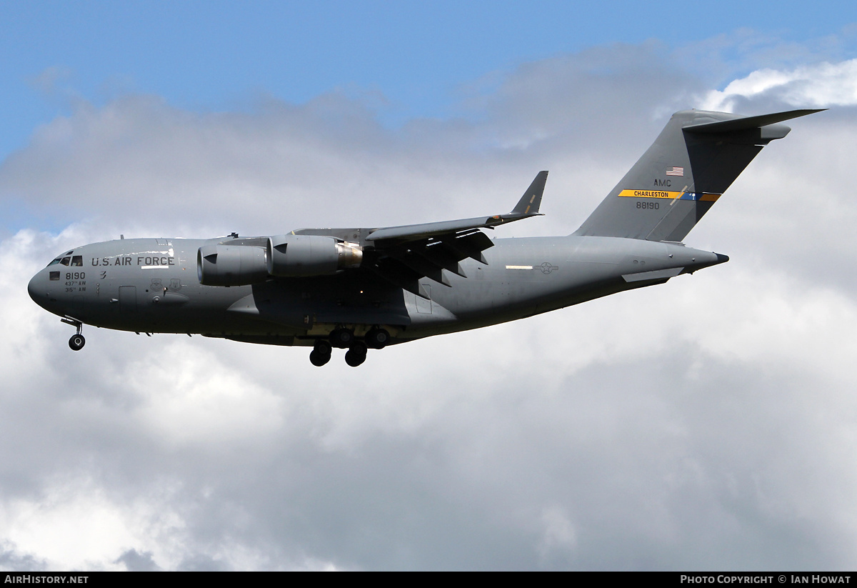 Aircraft Photo of 08-8190 / 88190 | Boeing C-17A Globemaster III | USA - Air Force | AirHistory.net #259670
