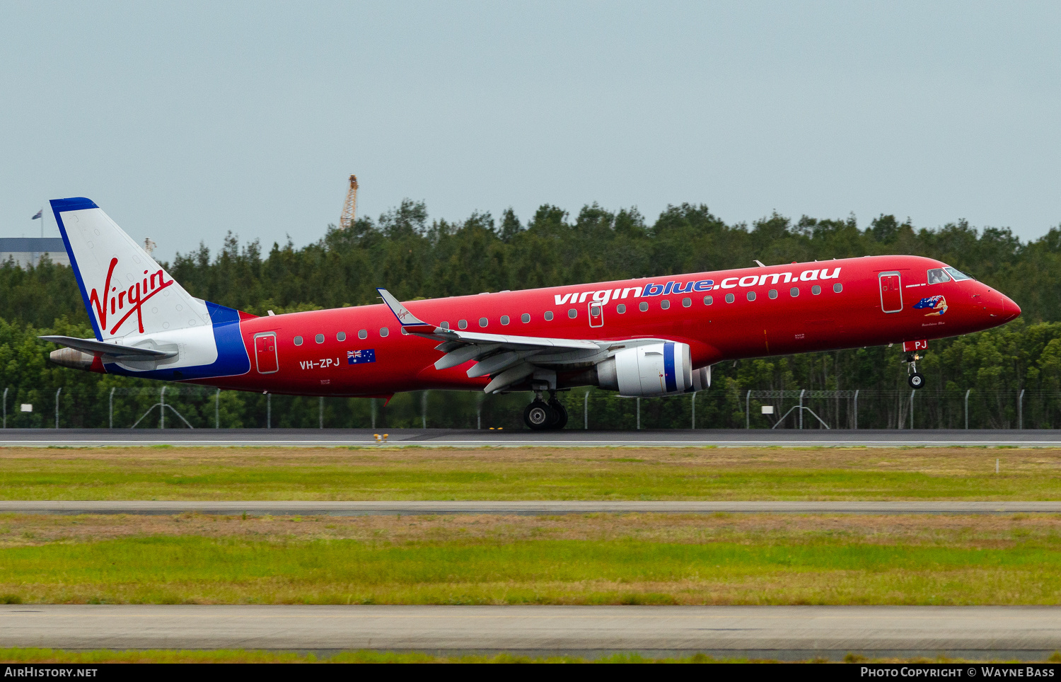 Aircraft Photo of VH-ZPJ | Embraer 190AR (ERJ-190-100IGW) | Virgin Blue Airlines | AirHistory.net #259678