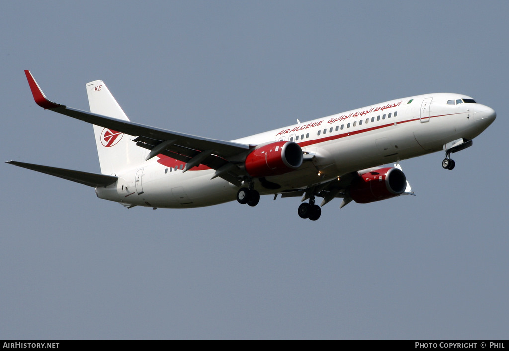 Aircraft Photo of 7T-VKE | Boeing 737-8D6 | Air Algérie | AirHistory.net #259720