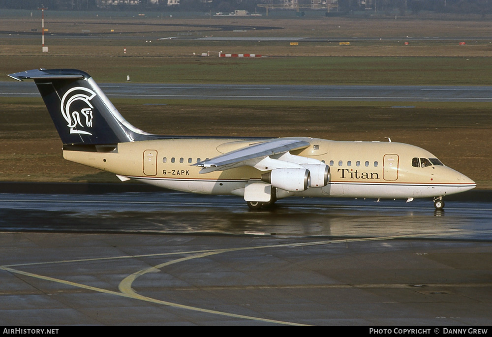 Aircraft Photo of G-ZAPK | British Aerospace BAe-146-200QC | Titan Airways | AirHistory.net #259748