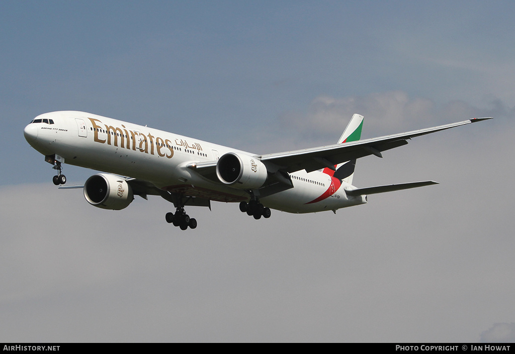 Aircraft Photo of A6-EBP | Boeing 777-31H/ER | Emirates | AirHistory.net #259758