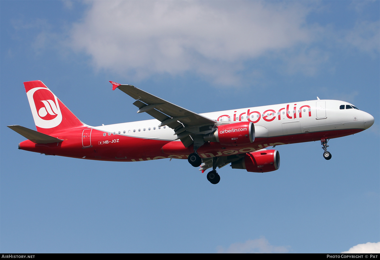 Aircraft Photo of HB-JOZ | Airbus A320-214 | Air Berlin | AirHistory.net #259760