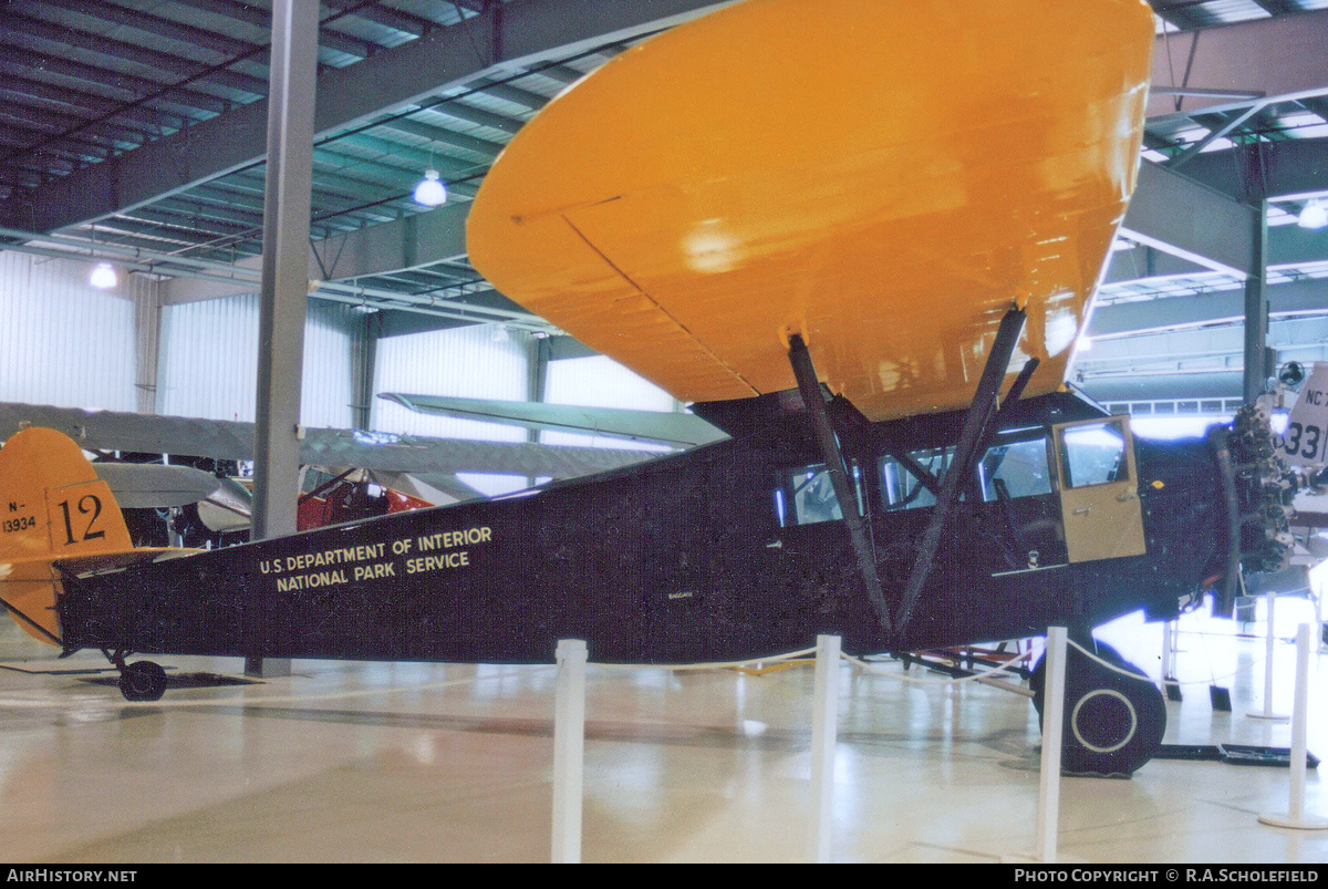 Aircraft Photo of N13934 | Fairchild FC-2W2 | US Department of Interior | AirHistory.net #259767