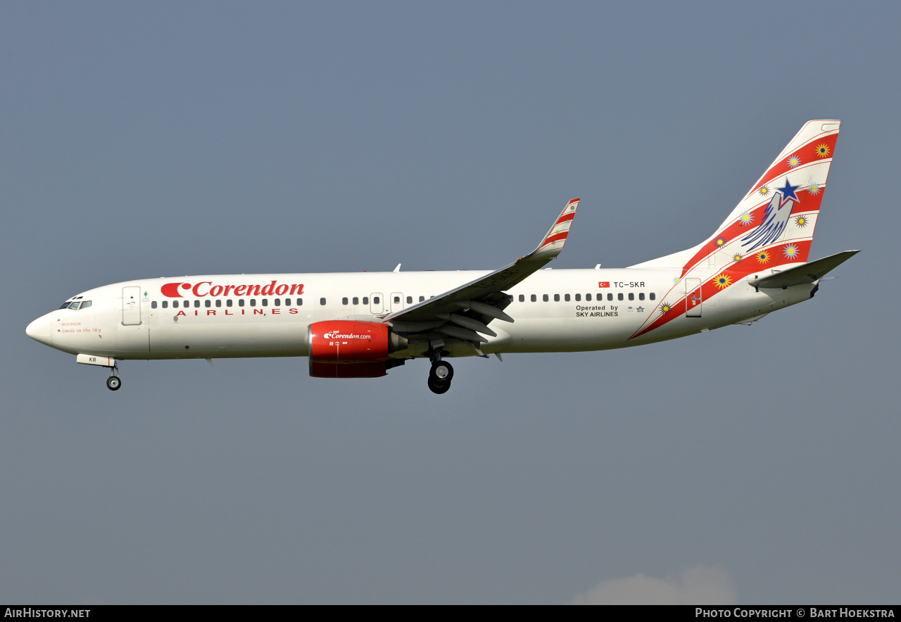 Aircraft Photo of TC-SKR | Boeing 737-83N | Corendon Airlines | AirHistory.net #259869