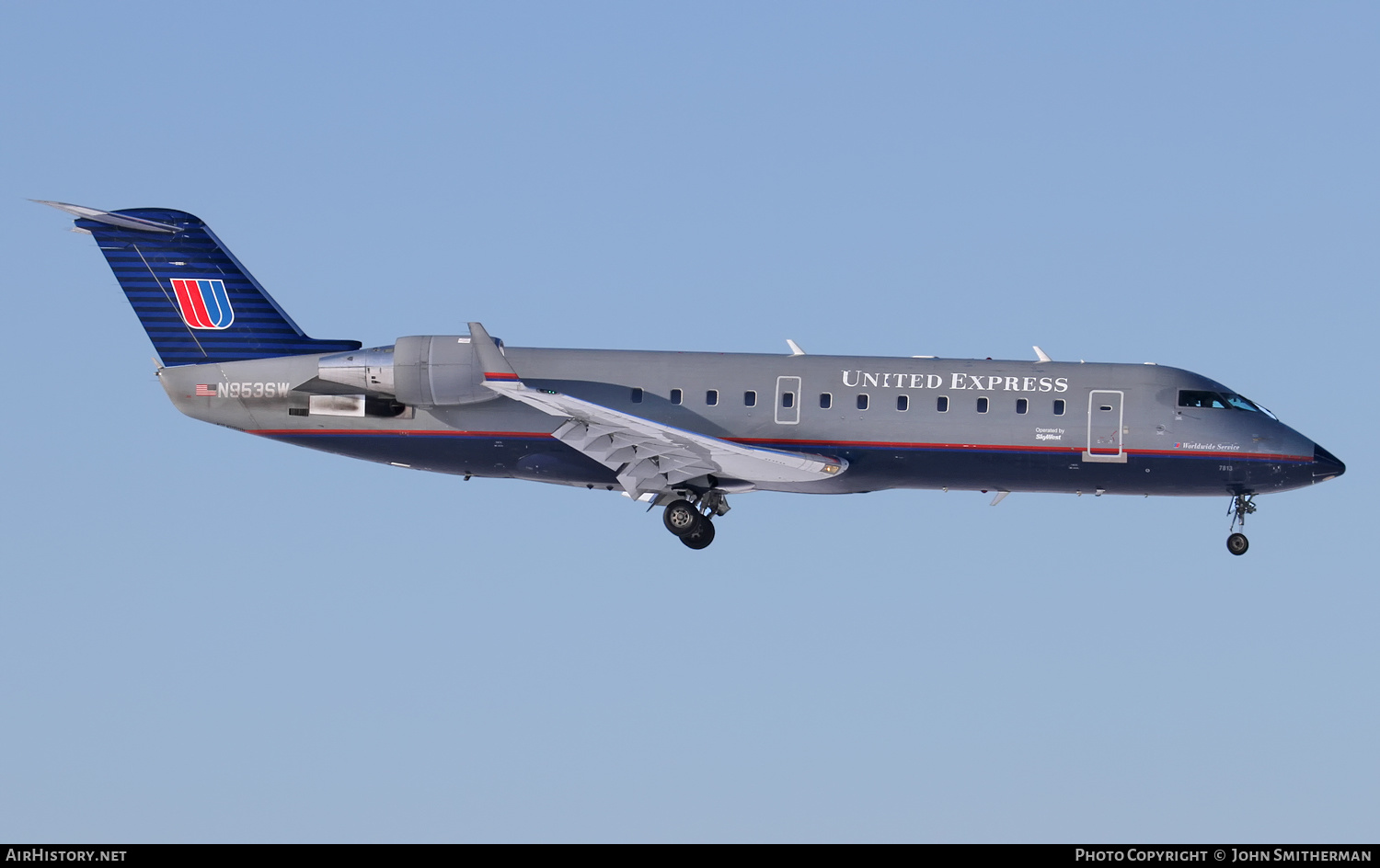 Aircraft Photo of N953SW | Bombardier CRJ-200ER (CL-600-2B19) | United Express | AirHistory.net #259895