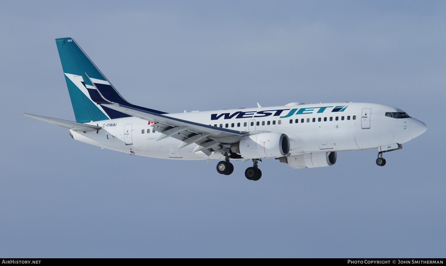 Aircraft Photo of C-FWAI | Boeing 737-7CT | WestJet | AirHistory.net #259915
