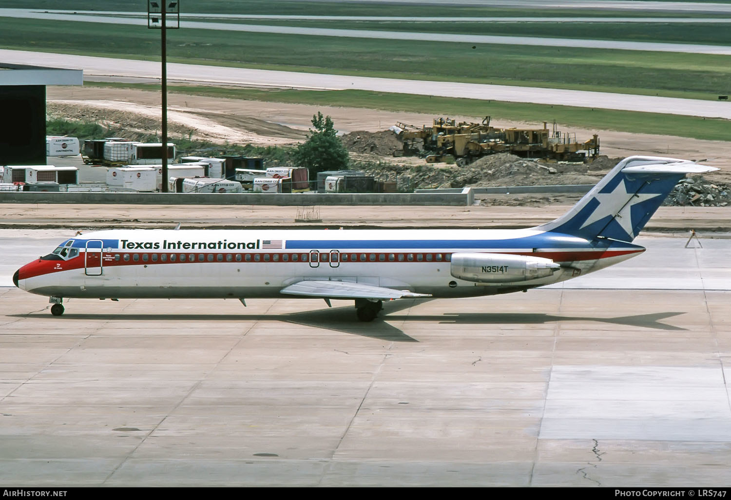 Aircraft Photo of N3514T | McDonnell Douglas DC-9-32 | Texas International Airlines | AirHistory.net #259937