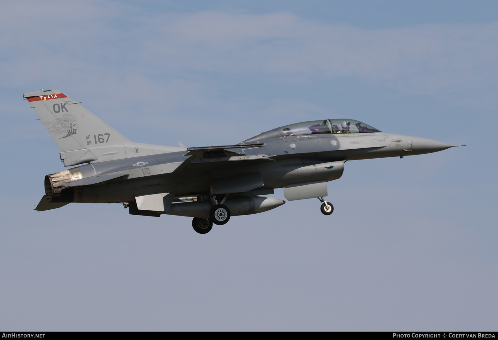Aircraft Photo of 89-2167 / AF89-167 | General Dynamics F-16DM Fighting Falcon | USA - Air Force | AirHistory.net #259942