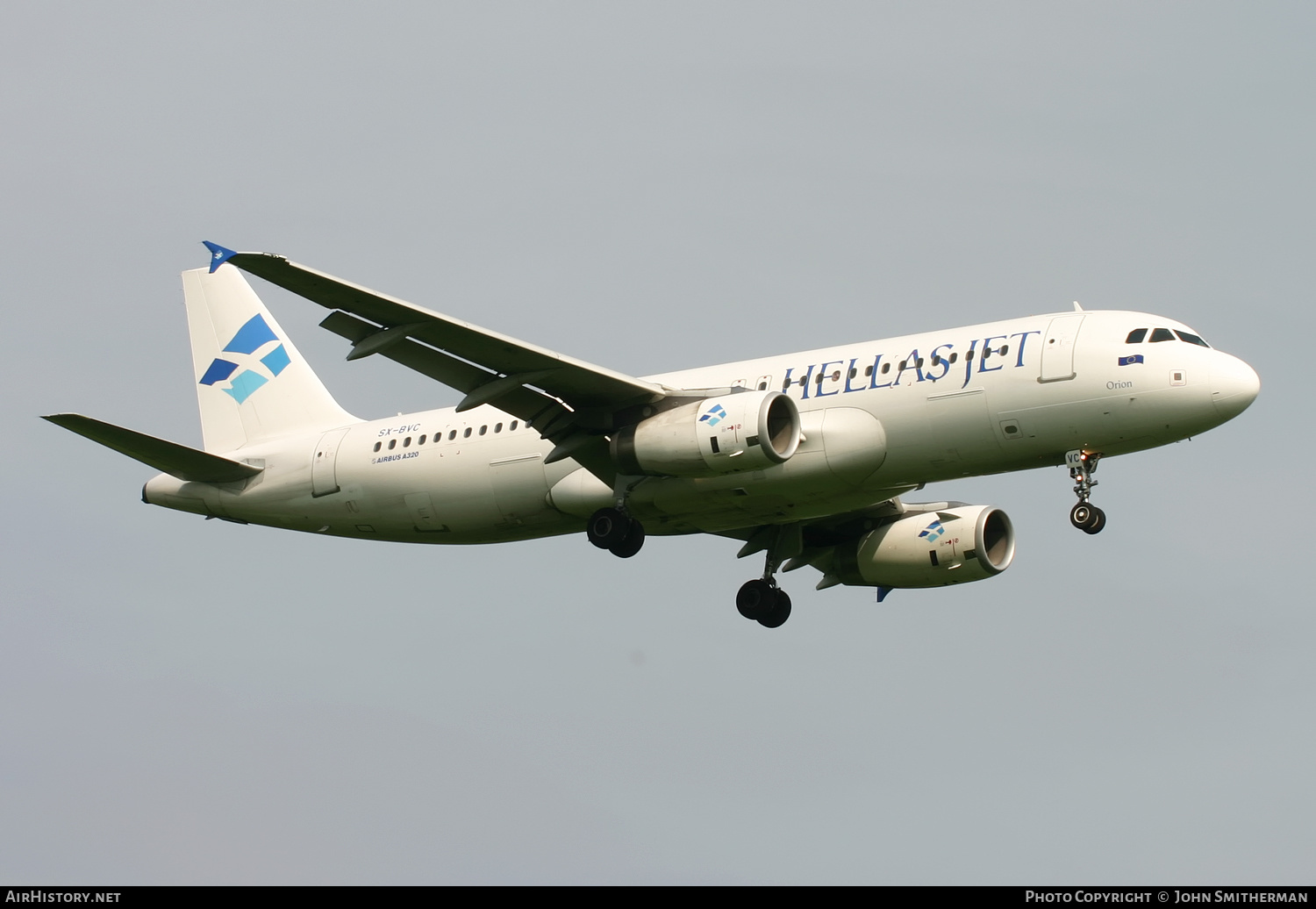 Aircraft Photo of SX-BVC | Airbus A320-232 | Hellas Jet | AirHistory.net #259990