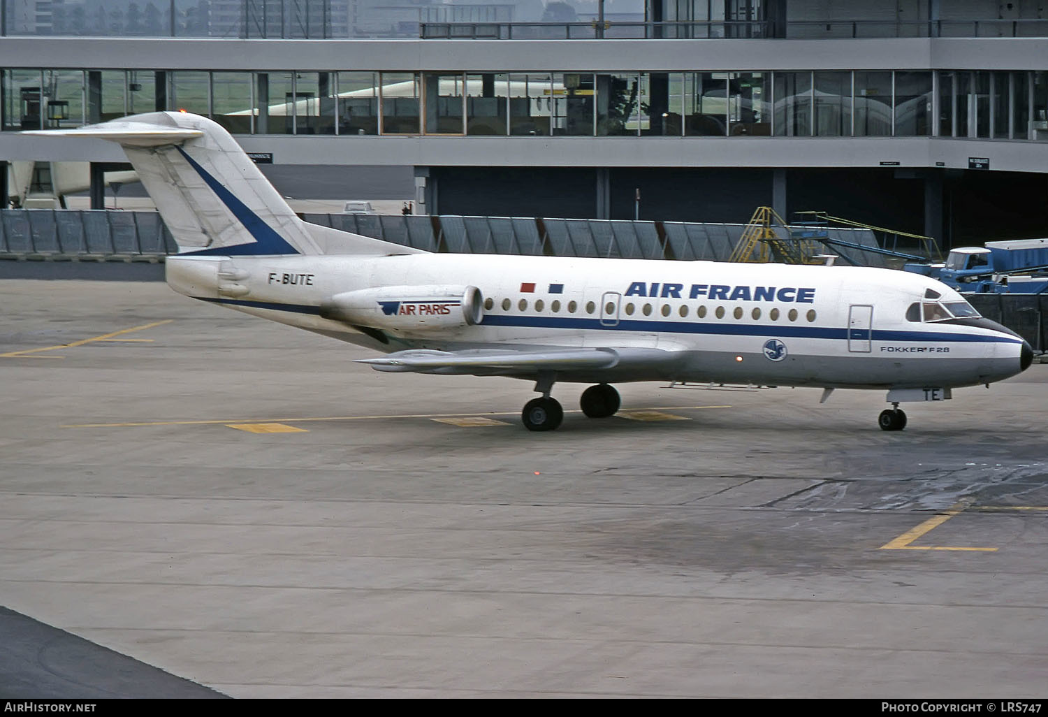 Aircraft Photo of F-BUTE | Fokker F28-1000 Fellowship | Air France | AirHistory.net #259993