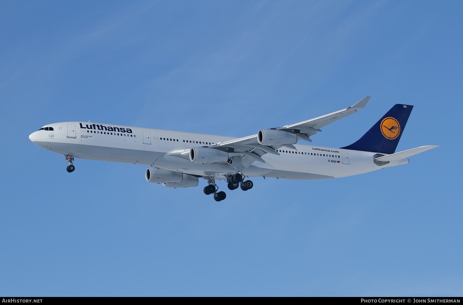 Aircraft Photo of D-AIGD | Airbus A340-311 | Lufthansa | AirHistory.net #259994