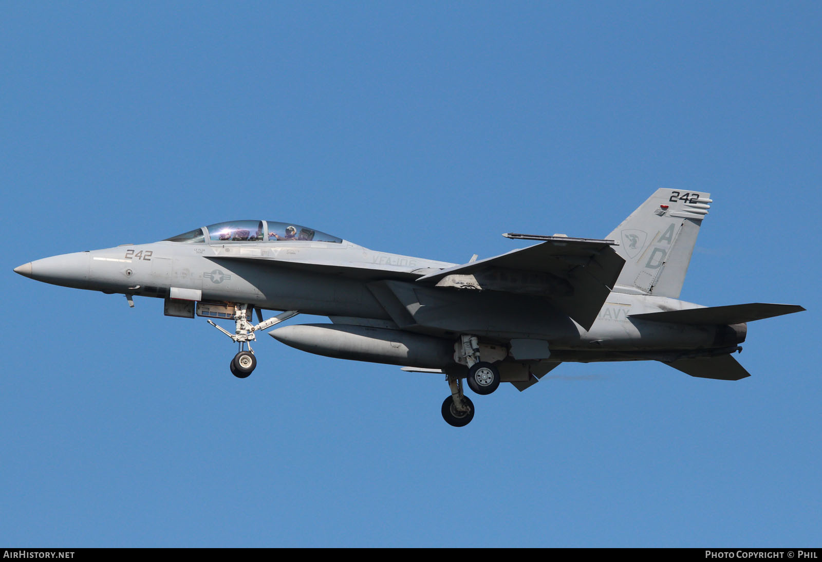 Aircraft Photo of 165876 | Boeing F/A-18F Super Hornet | USA - Navy | AirHistory.net #259998