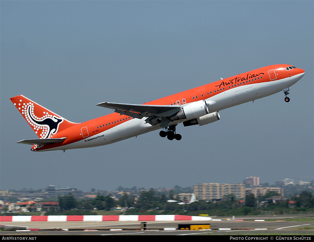 Aircraft Photo of VH-OGJ | Boeing 767-338/ER | Australian Airlines | AirHistory.net #260095