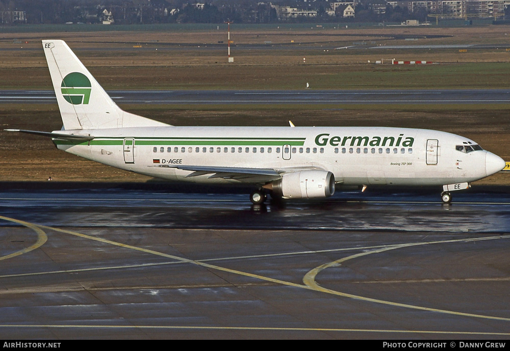 Aircraft Photo of D-AGEE | Boeing 737-35B | Germania | AirHistory.net #260121