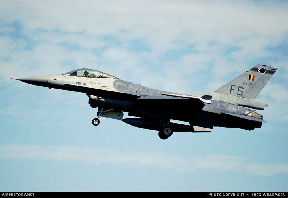 Aircraft Photo of FA-75 | General Dynamics F-16AM Fighting Falcon | Belgium - Air Force | AirHistory.net #260133