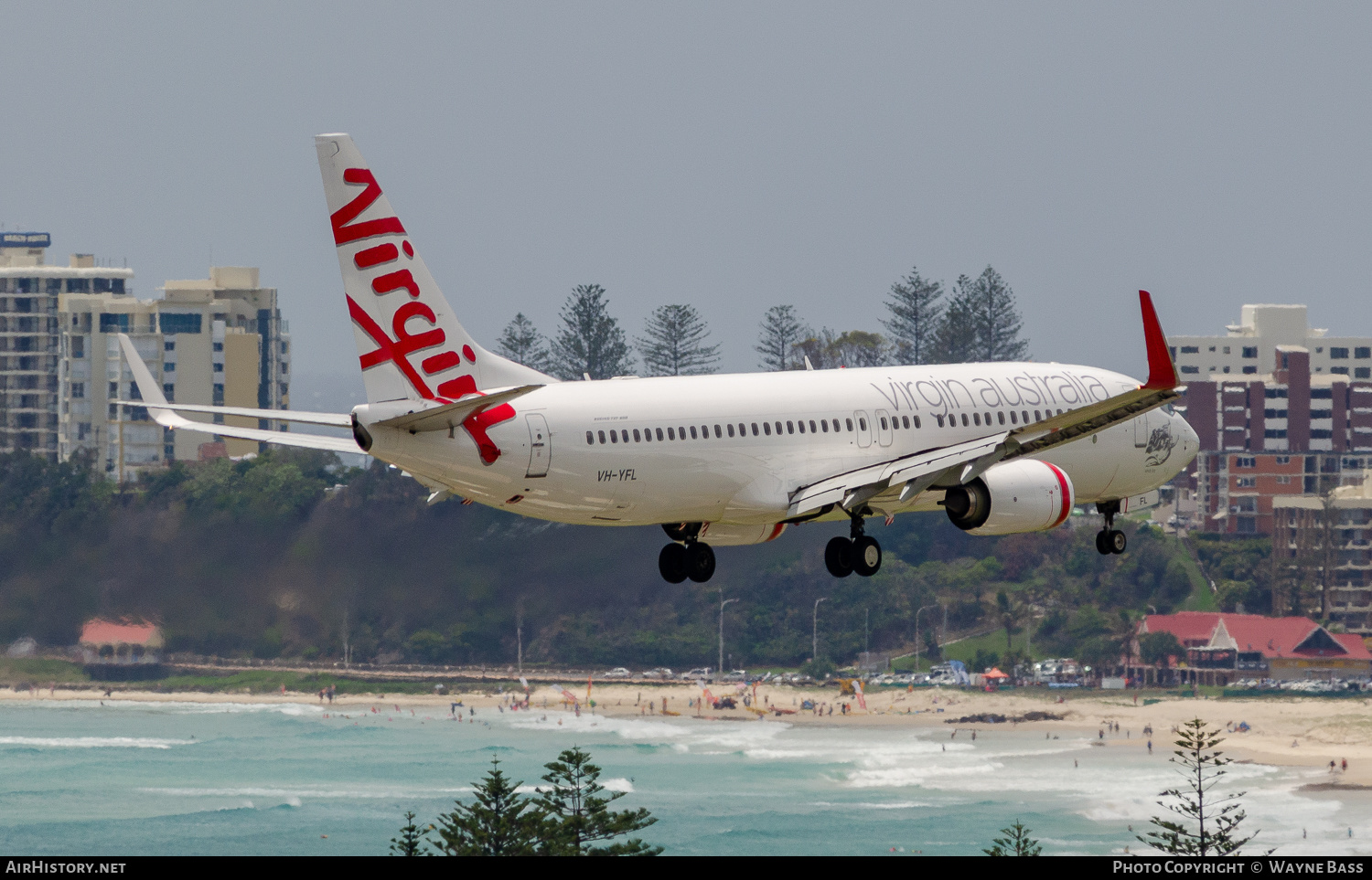 Aircraft Photo of VH-YFL | Boeing 737-8FE | Virgin Australia Airlines | AirHistory.net #260140