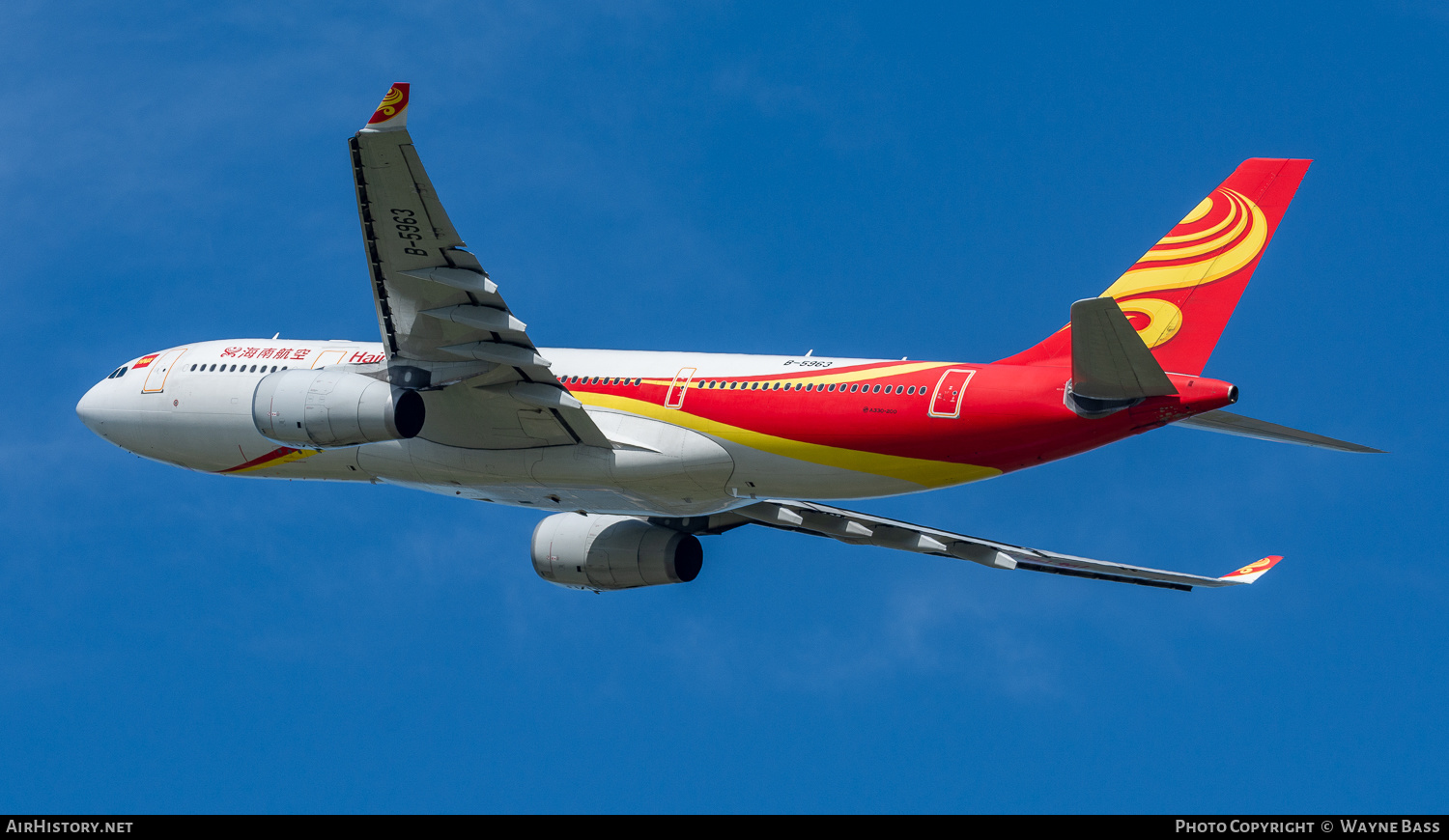 Aircraft Photo of B-5963 | Airbus A330-243 | Hainan Airlines | AirHistory.net #260156