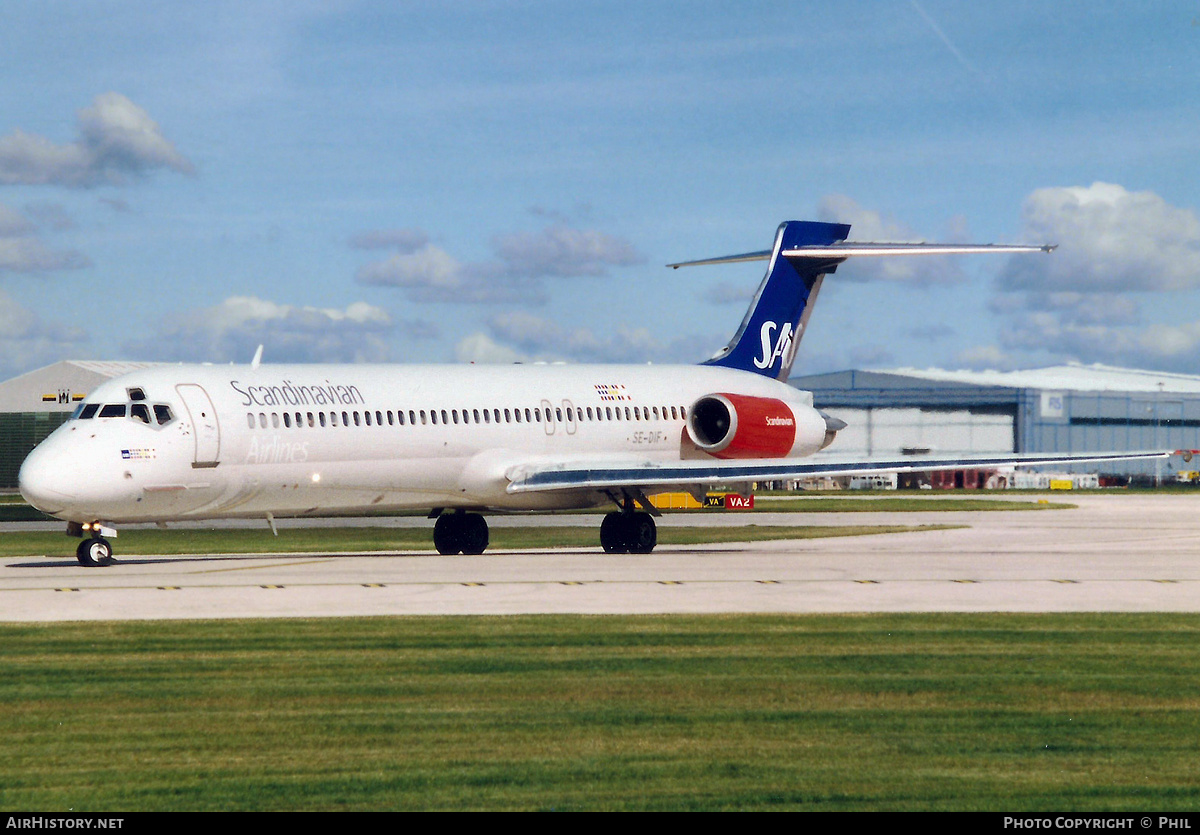 Aircraft Photo of SE-DIF | McDonnell Douglas MD-87 (DC-9-87) | Scandinavian Airlines - SAS | AirHistory.net #260181
