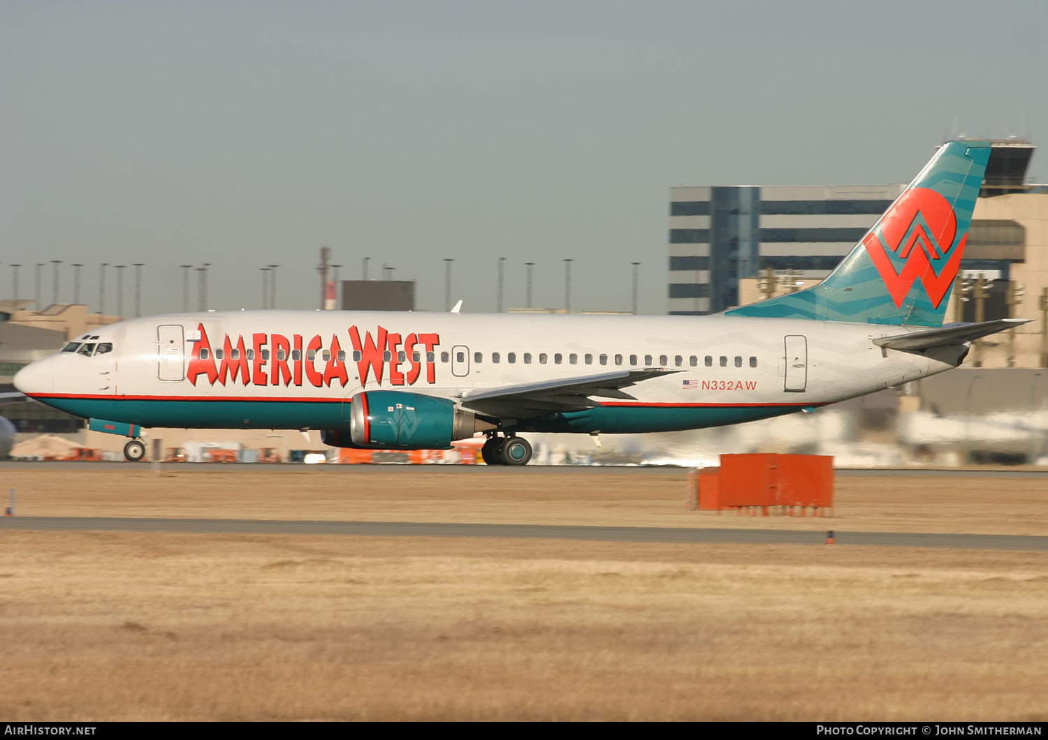 Aircraft Photo of N332AW | Boeing 737-3B7 | America West Airlines | AirHistory.net #260210