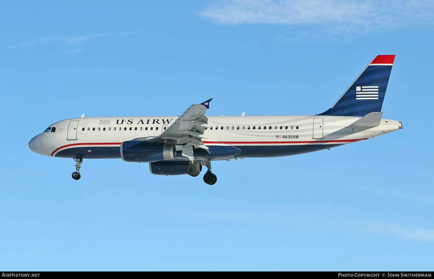 Aircraft Photo of N636AW | Airbus A320-231 | US Airways | AirHistory.net #260246