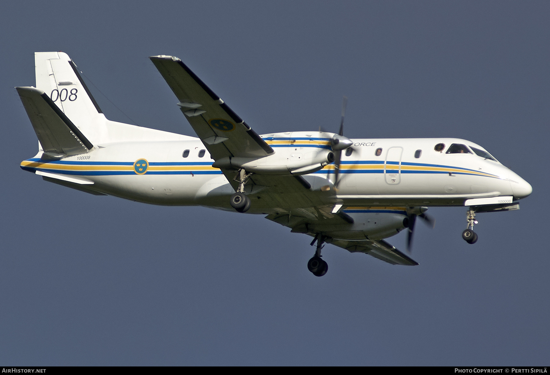 Aircraft Photo of 100008 | Saab Tp100C (340B/Plus) | Sweden - Air Force | AirHistory.net #260284