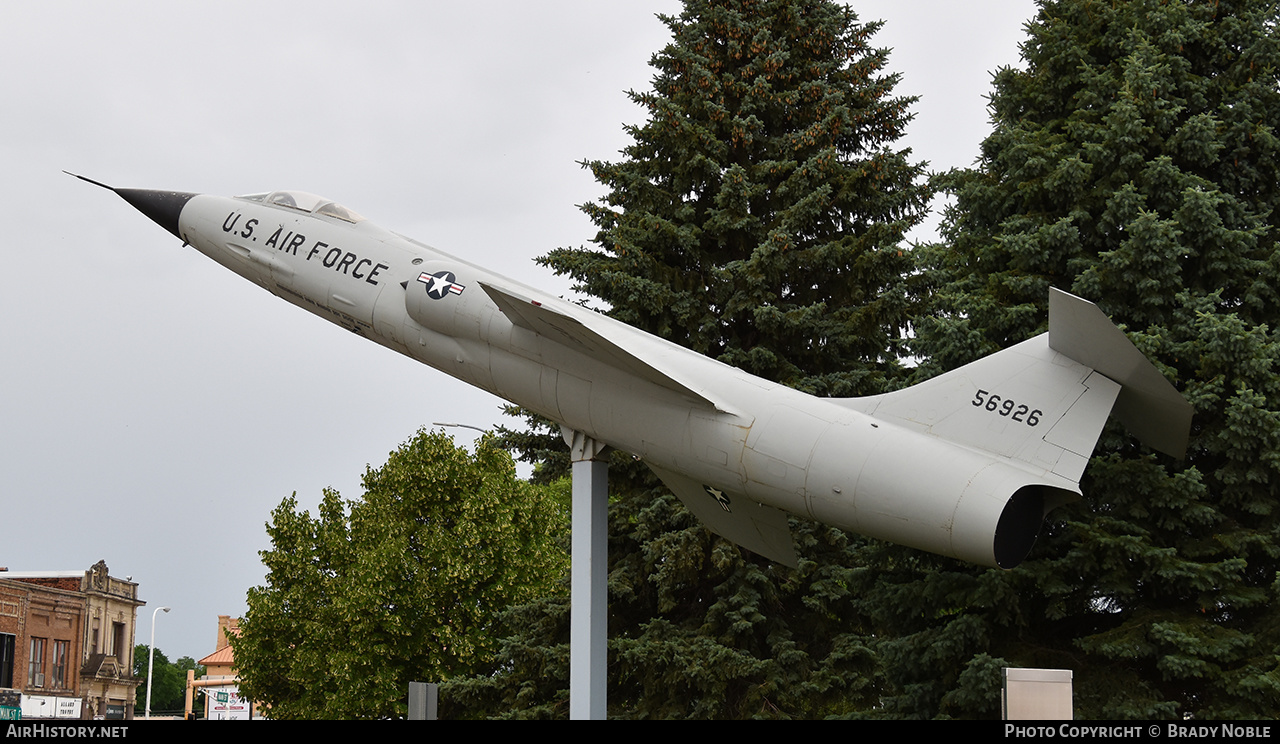 Aircraft Photo of 56-926 / 56926 | Lockheed F-104C Starfighter | USA - Air Force | AirHistory.net #260285