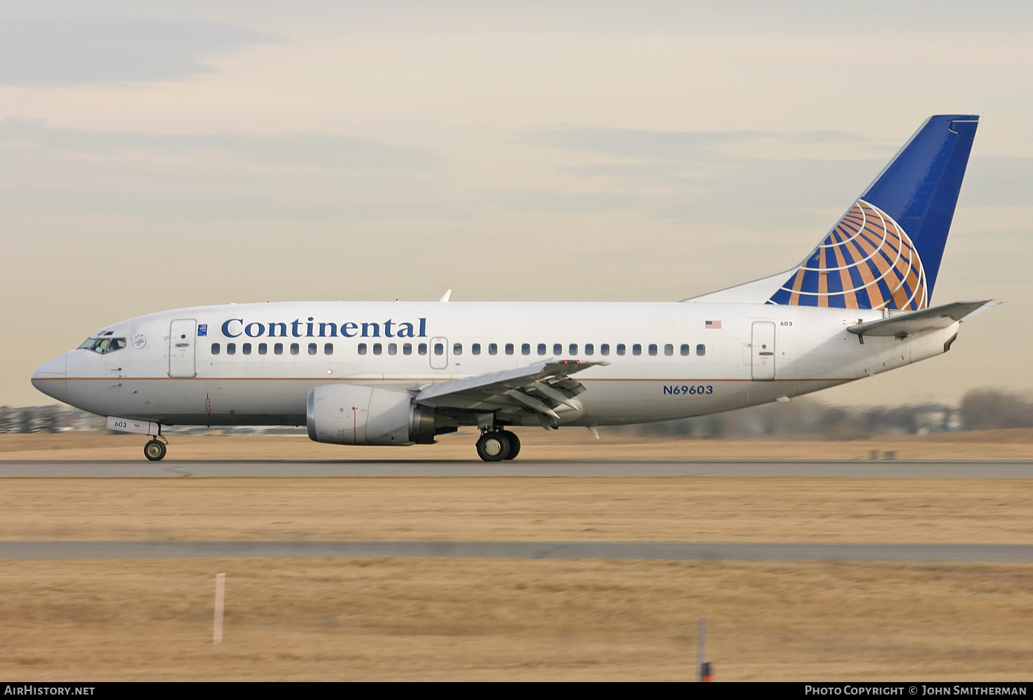 Aircraft Photo of N69603 | Boeing 737-524 | Continental Airlines | AirHistory.net #260294