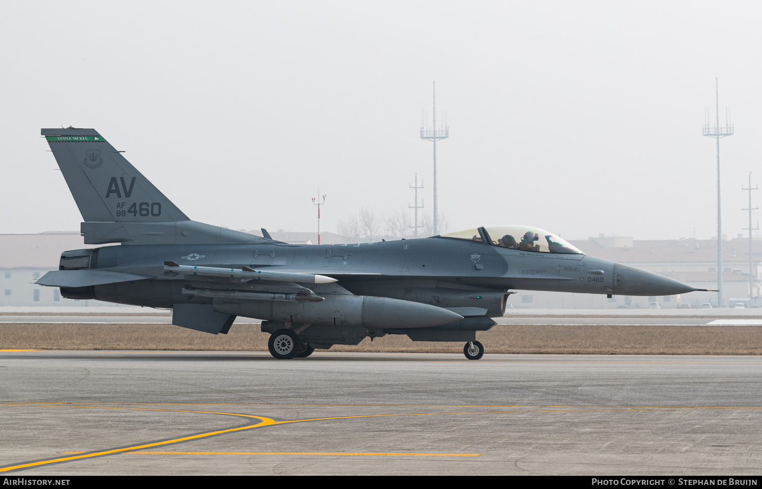 Aircraft Photo of 88-0460 / AF88-460 | Lockheed Martin F-16CM Fighting Falcon | USA - Air Force | AirHistory.net #260303