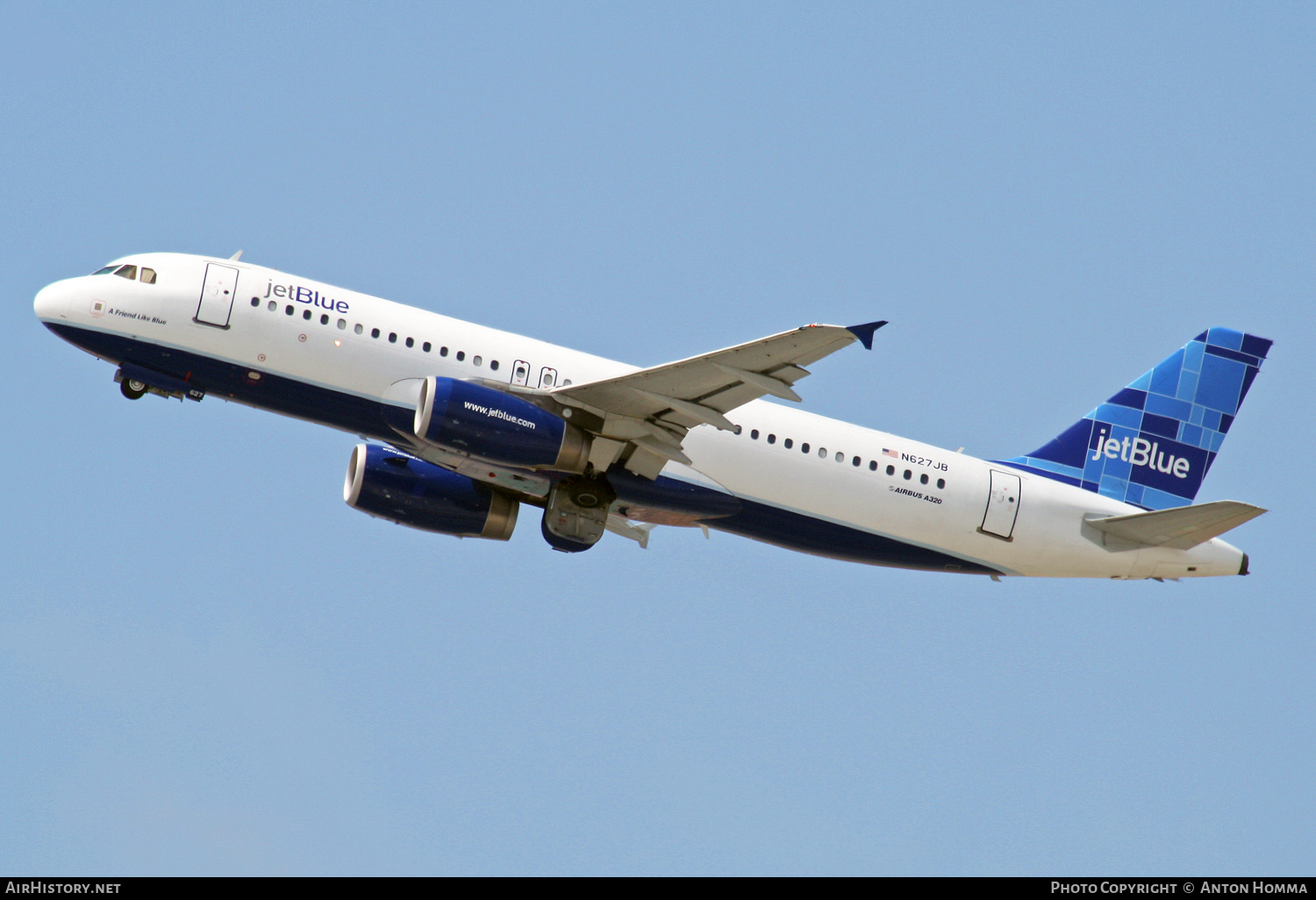 Aircraft Photo of N627JB | Airbus A320-232 | JetBlue Airways | AirHistory.net #260310