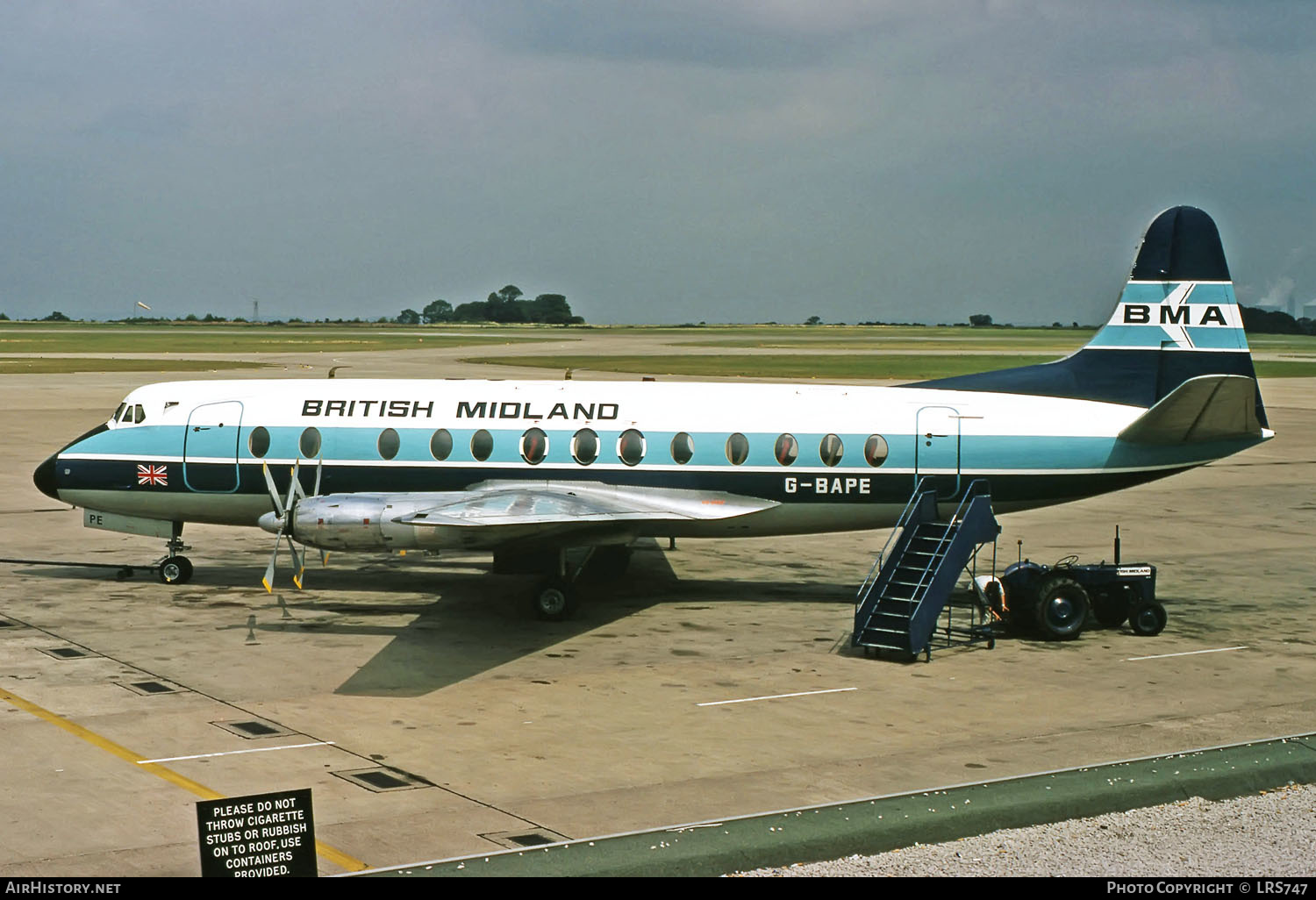 Aircraft Photo of G-BAPE | Vickers 814 Viscount | British Midland Airways - BMA | AirHistory.net #260315