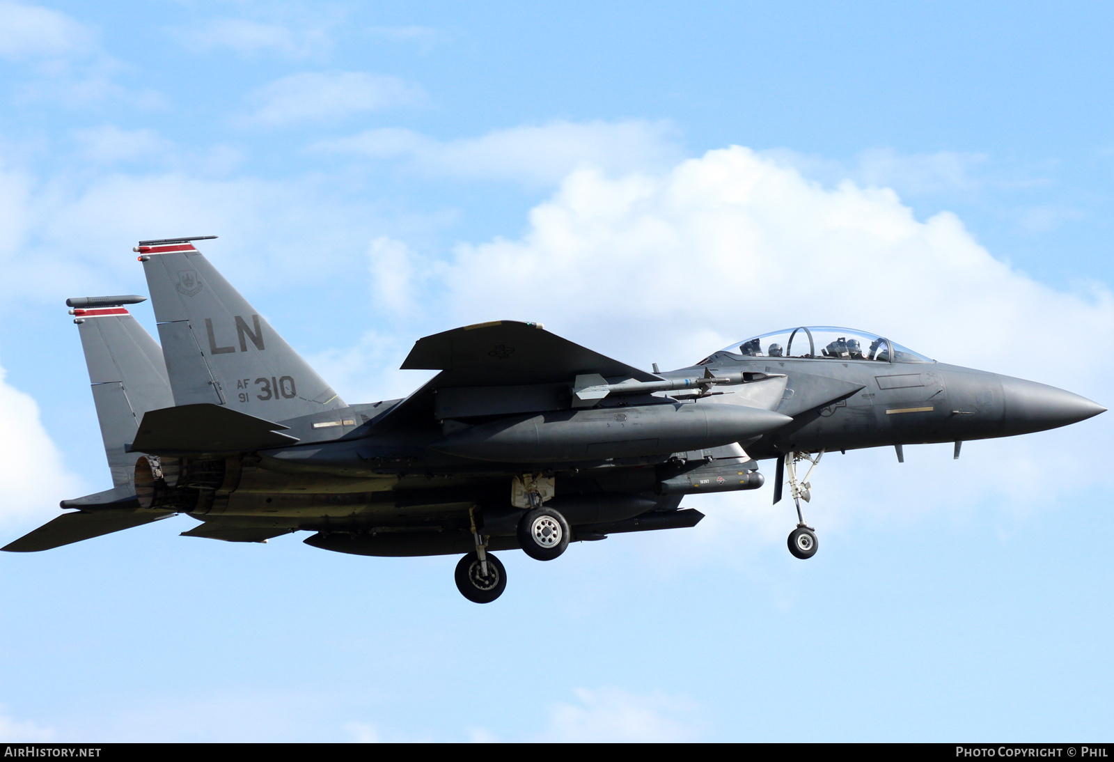 Aircraft Photo of 91-0310 / AF91-310 | Boeing F-15E Strike Eagle | USA - Air Force | AirHistory.net #260355