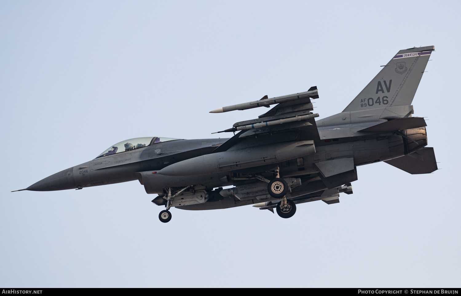 Aircraft Photo of 89-2046 / AF89-046 | Lockheed Martin F-16CM Fighting Falcon | USA - Air Force | AirHistory.net #260360