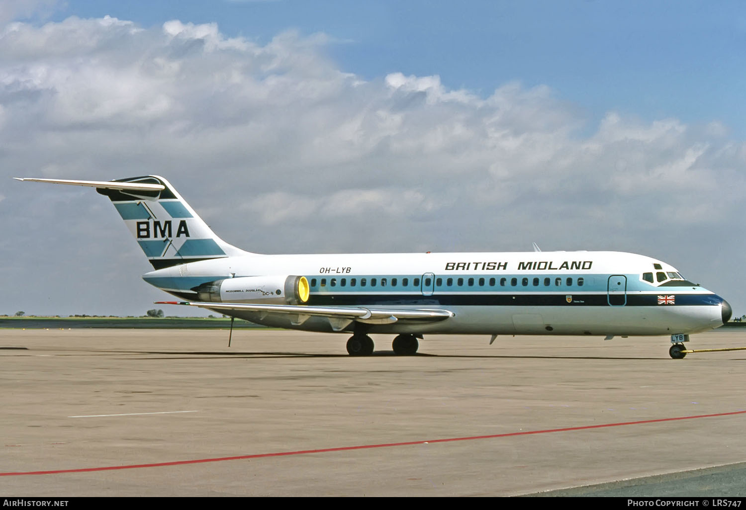Aircraft Photo of OH-LYB | Douglas DC-9-14 | British Midland Airways - BMA | AirHistory.net #260362