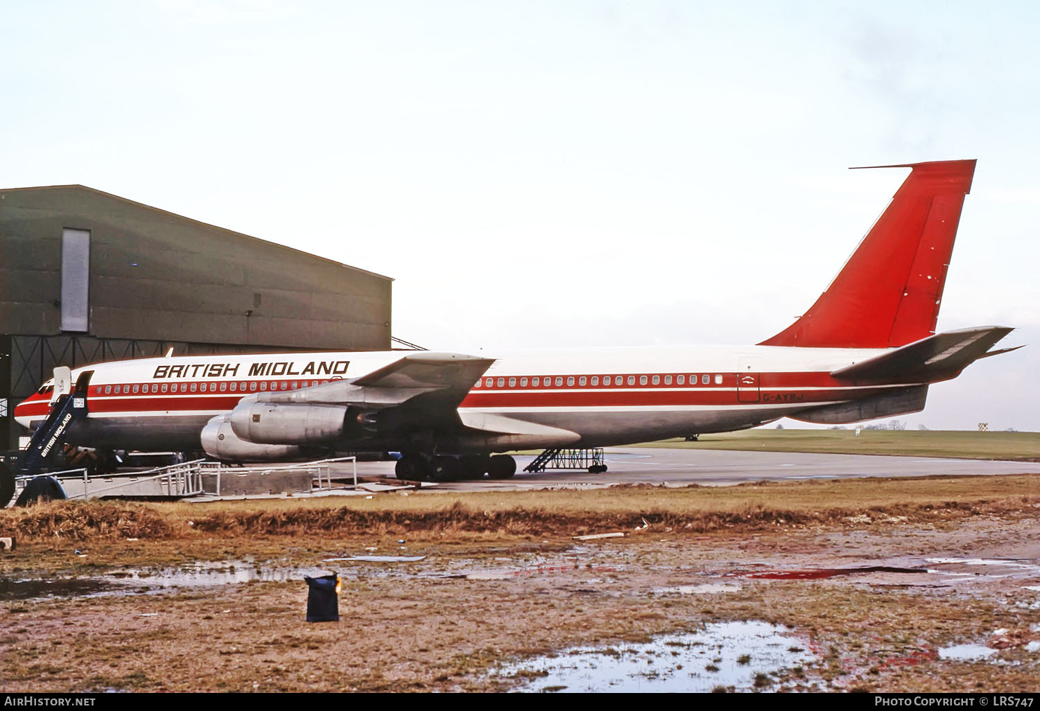 Aircraft Photo of G-AYBJ | Boeing 707-321 | British Midland Airways - BMA | AirHistory.net #260377
