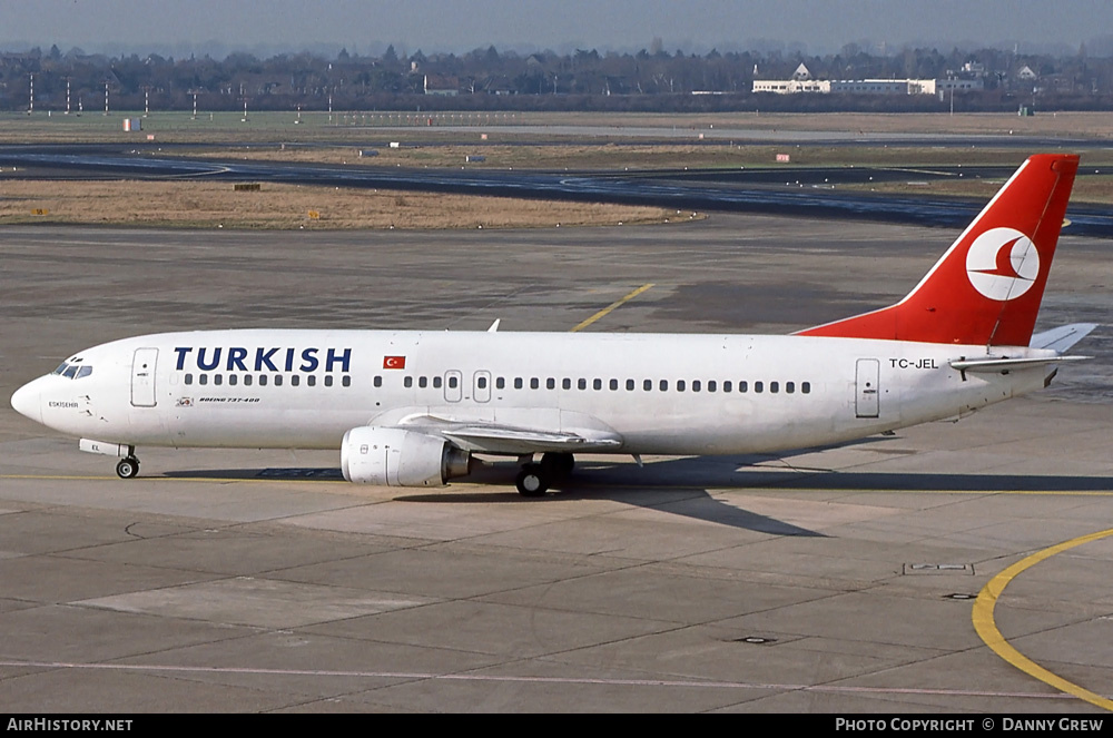 Aircraft Photo of TC-JEL | Boeing 737-4Q8 | Turkish Airlines | AirHistory.net #260393