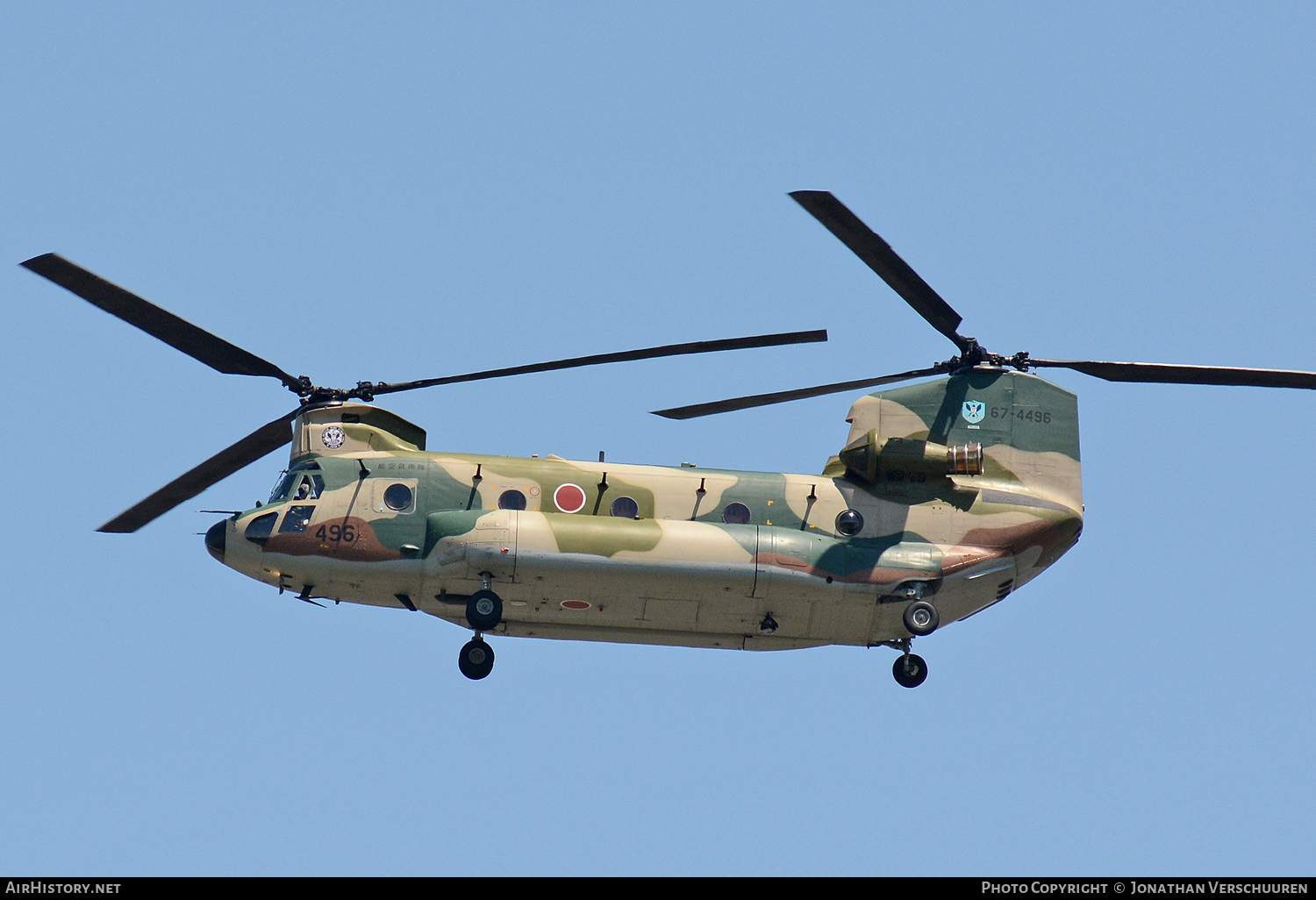 Aircraft Photo of 67-4496 | Boeing CH-47J Chinook (414) | Japan - Air Force | AirHistory.net #260416