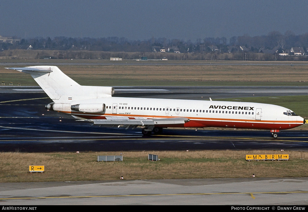 Aircraft Photo of YU-AKD | Boeing 727-2L8/Adv | Aviogenex | AirHistory.net #260442