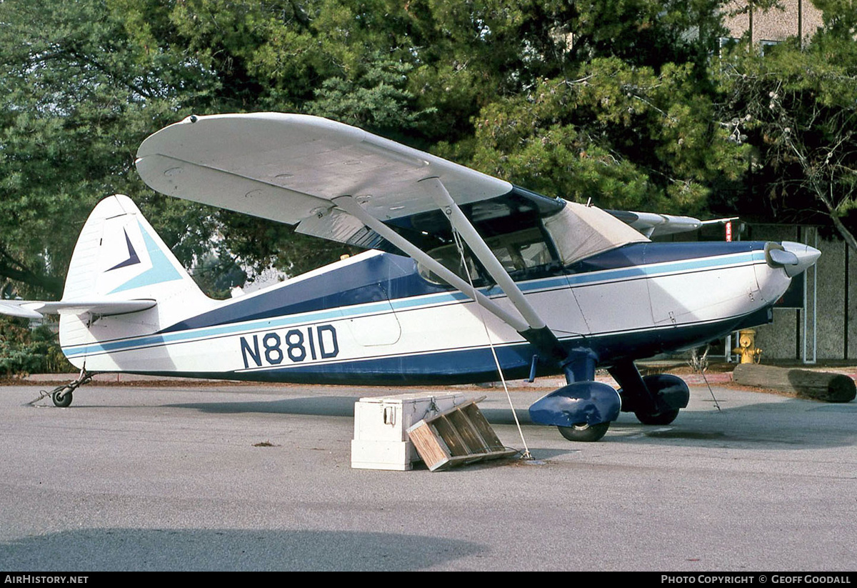 Aircraft Photo of N881D | Stinson 108-2 Voyager | AirHistory.net #260452