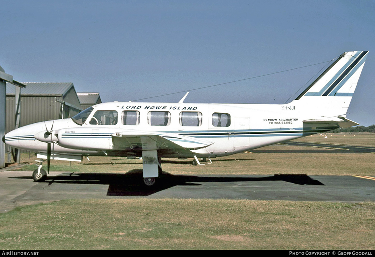 Aircraft Photo of VH-JJI | Piper PA-31-350 Navajo Chieftain | Seaview Aircharter | AirHistory.net #260471