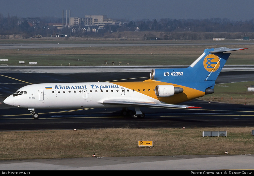 Aircraft Photo of UR-42383 | Yakovlev Yak-42D | Air Ukraine | AirHistory.net #260503