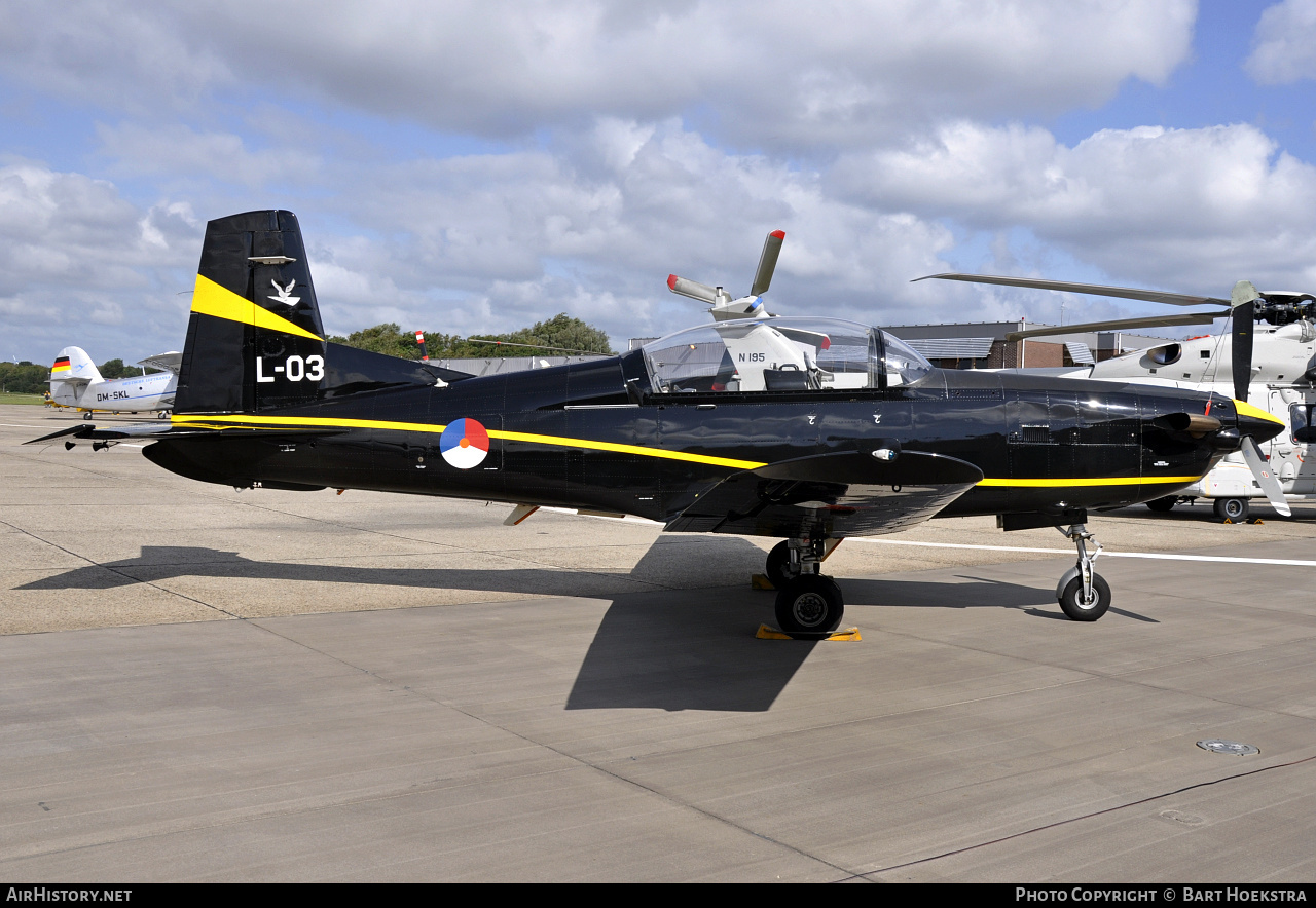 Aircraft Photo of L-03 | Pilatus PC-7 | Netherlands - Air Force | AirHistory.net #260528