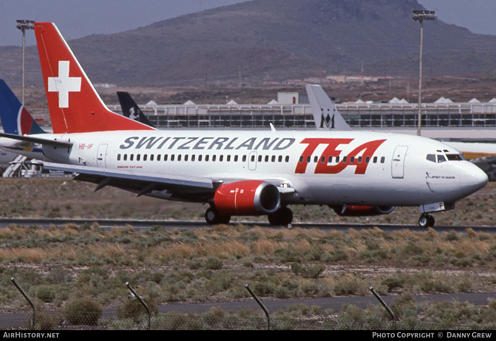 Aircraft Photo of HB-IIF | Boeing 737-3Q8 | TEA Switzerland - Trans European Airways | AirHistory.net #260576