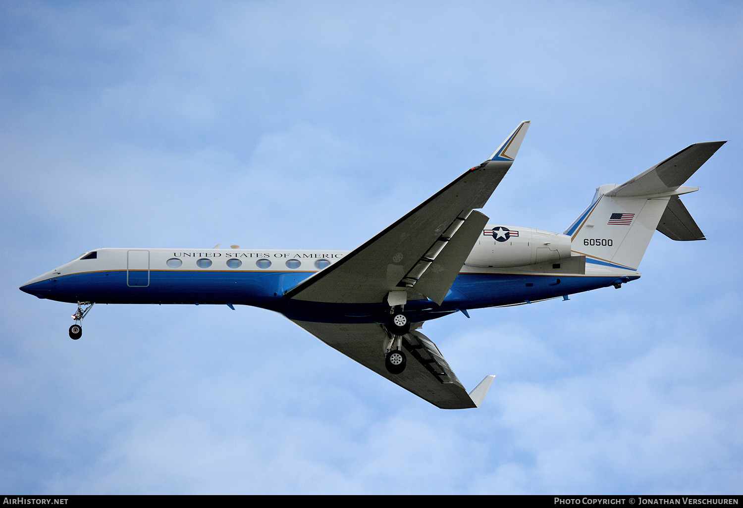 Aircraft Photo of 06-0500 / 60500 | Gulfstream Aerospace C-37B Gulfstream G550 (G-V-SP) | USA - Air Force | AirHistory.net #260615