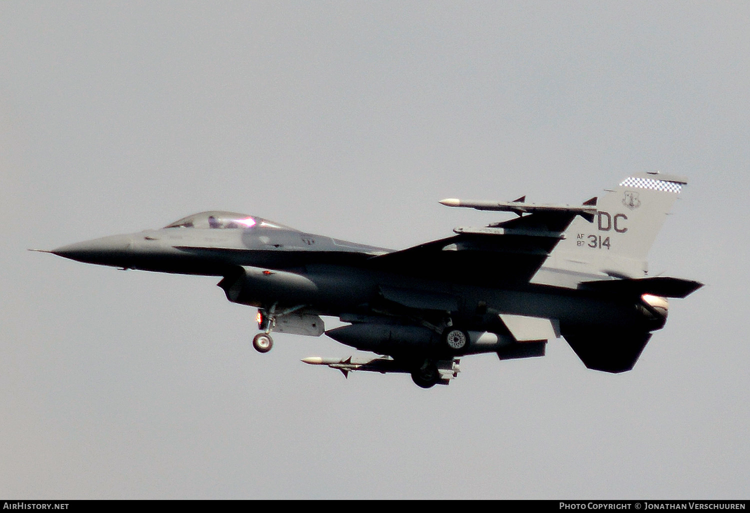 Aircraft Photo of 87-0314 / AF87-314 | General Dynamics F-16C Fighting Falcon | USA - Air Force | AirHistory.net #260687